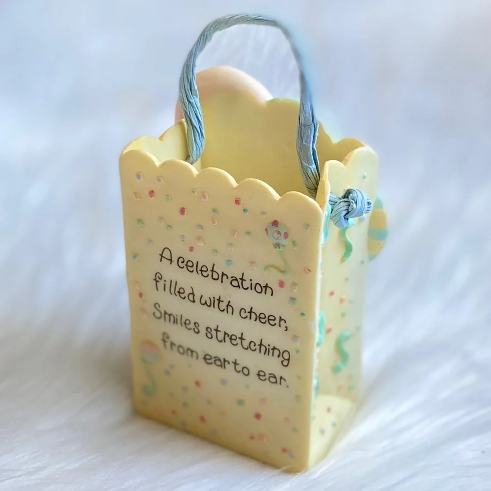 Vintage 1995 Precious Moments Birthday Figurine “Basket” - Picture 7 of 11